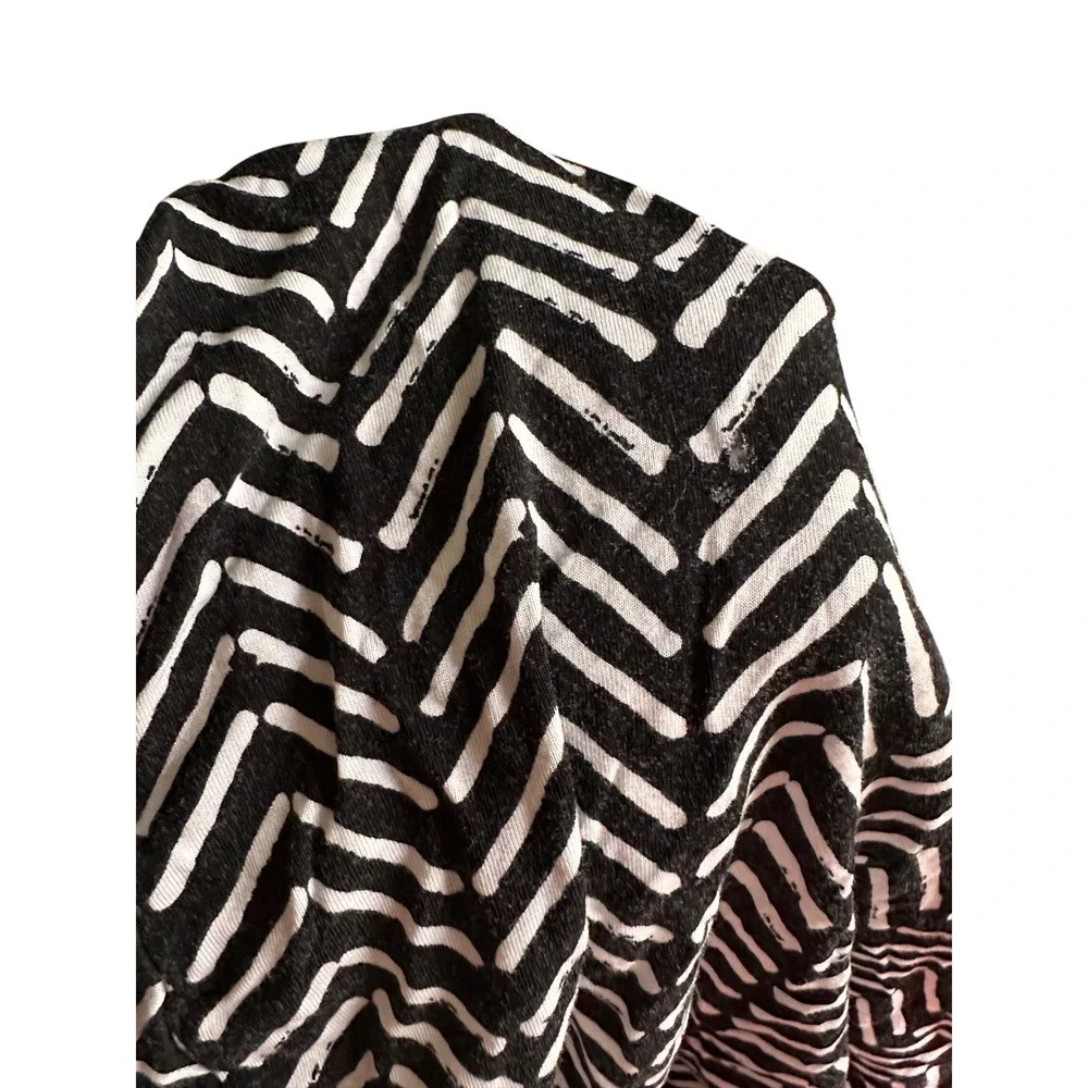 Little‎ Sleepies Monochrome Chevron Fitted Flat Sheet Set Knotted Hat Bamboo